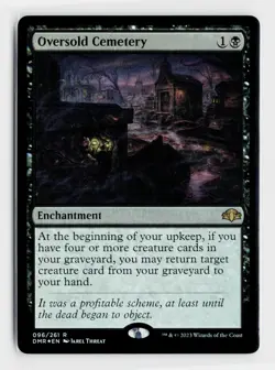Oversold Cemetery R Dominaria Remastered 96 NM FOIL - Image 1