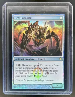 2011 Magic MTG New Phyrexia Hex Parasite Foil #137 - Image 1