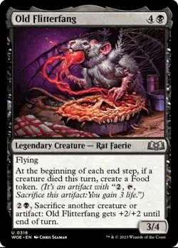 X 1 Old Flitterfang NM-M Wilds of Eldraine 316 MTG Magic The Gathering - Image 1