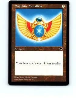 Sapphire Medallion Artifact #306 Tempest MTG Magic the Gathering NP NM/NM+ - Image 1