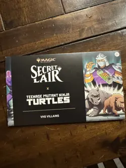 MTG Secret Lair x TMNT VHS Villains Non Foil Sealed In Hand SLD - Image 1