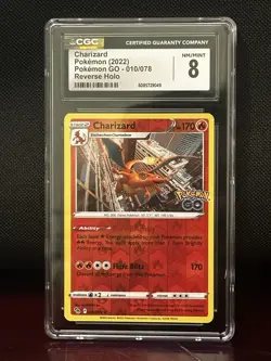 Pokemon TCG Charizard Pokemon Go 010/078 Reverse Holo Rare Card - Image 1