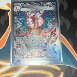 Pokemon Charizard ex 223/197 Obsidian Flames Tera Holo 330 HP Burning Darkness - Image 1