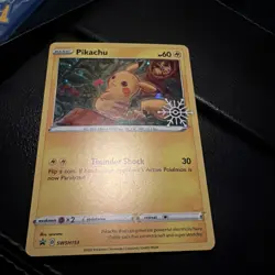 Pokemon TCG Pikachu SWSH153 Snowflake Stamp Holiday Calendar Promo 2022 - Image 1