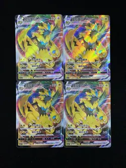 2024 Pokemon TCG S-Chinese CS5aC 028/127 RRR Triple Rare Zeraora VMAX Lot*4 OC83 - Image 1