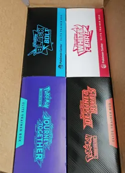 Pokemon TCG | White Flare & Black Bolt PC WTB _DR, J T, ETB x 4 | Open Case - Image 1