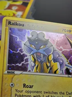 Pokemon Raikou Holo Rare 3/17 POP Series 2 EXCELLENT - Image 4
