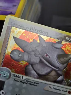 Pokemon Team Magma vs Team Aqua Team Magma's Rhydon Holo Rare 11/95 EXC-NM - Image 4