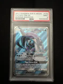 Pokemon TCG Tapu Fini GX Burning Shadows 133/147 Holo Full Art - Image 1