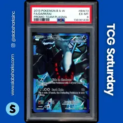 2013 POKEMON BLACK & WHITE BLACK STAR PROMO TEAM PLASMA #BW73 DARKRAI FA PSA 6 - Image 1