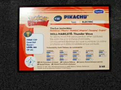 Pikachu Rare Danone Pokemon Stadium 3/40 KFC Vintage 1998 Mini Card #25 Lot LP - Image 2