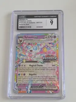 Sylveon Ex Prismatic Evolutions 041/131 Pokemon 2025 CGC Mint 9 - Image 1