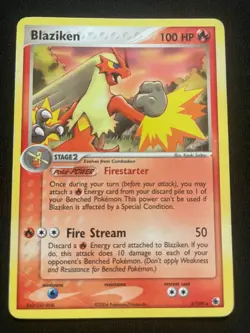 Blaziken 3/109 | 2003 Pokemon EX Ruby & Sapphire Regular | MP - Image 1