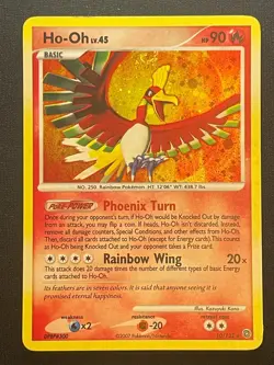 Ho-Oh 10/132 | 2007 Pokemon Secret Wonders Holo SWIRL 🌀 | LP/MP - Image 1