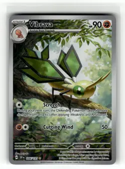 VIBRAVA - 206/191 - ILLUSTRATION RARE - SURGING SPARKS - POKEMON - - NM - Image 2