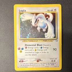 Pokemon TCG Lugia 9/111 Neo Genesis Holo Rare Unlimited 90 HP 2000 - Image 1