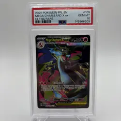 Mega Charizard x EX 109/094 Me02: Phantasmal Flames Holo PSA 10 Gem Mint Pokemon - Image 1