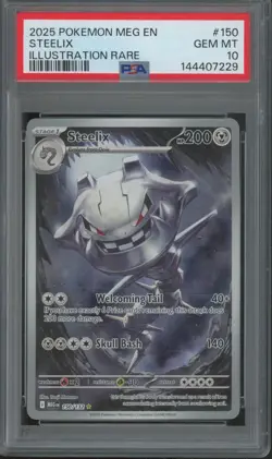 2025 Pokemon MEG EN Illustration Rare #150 Steelix Gem Mint PSA 10 - Image 1