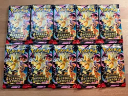 10x Lot Pokemon TCG Ascended Heroes Booster Packs New & Factory Sealed - Image 1