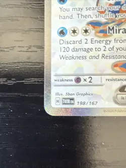 Pokemon Twilight Masquerade Greninja EX 198/167 Ultra Rare - Image 2