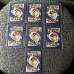 Lot of 7 Basic Energy - Vintage Pokemon TCG: Expedition Base Set - LP/MP - Image 2