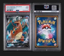 2022 POKEMON JAPANESE SWORD & SHIELD STAR BIRTH #102 FULL ART/CHARIZARD V PSA 9 - Image 2
