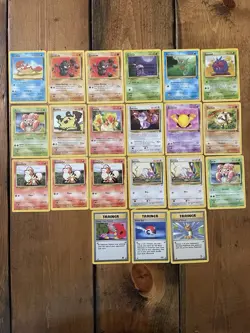 Pokemon Mixed Card Lot. Jungle, Fossil, Base Set 2. Lot Of 21 Cards Non Holo - Image 1