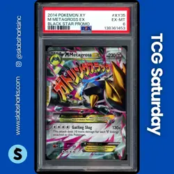 2014 POKEMON XY BLACK STAR PROMO #XY35 M METAGROSS EX PSA 6 - Image 1