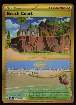 Beach Court 263/182 Hyper Rare Paradox Rift Pokemon - Image 1