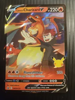 POKEMON 25TH ANNIVERSARY CELEBRATIONS LANCE'S CHARIZARD V #133 - Image 1