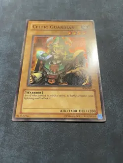 WAVY + FADED Celtic Guardian LOB-007 YuGiOh Legend of Blue Eyes White Dragon - Image 2