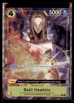 One Piece The Best- Vol. 2 OP10-109 Basil Hawkins Alternate Art - Image 1