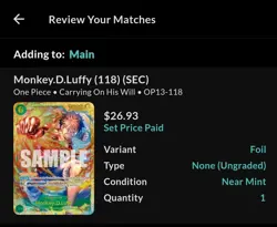 Monkey.D.Luffy OP13-118 SEC Carrying On His Will (OP13) - Image 5