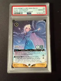 Elsa - Ice Maker 6 Disney Lorcana Promo Cards Regular PSA 10 - Image 1