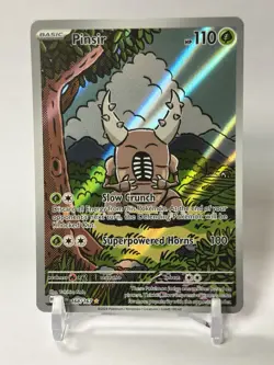 Pokemon TCG Twilight Masquerade Pinsir 168/167 Illustration Rare Holo Card - Image 1