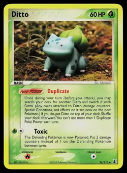 Pokemon Card - Ditto (Bulbasaur) Delta Species 36/113 Uncommon - Image 1