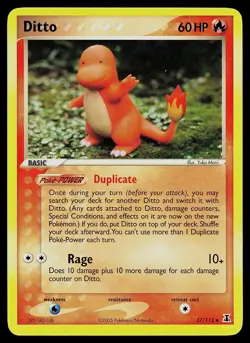 Pokemon Card - Ditto (Charmander) Delta Species 37/113 Uncommon - Image 1