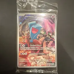 Pokemon Team Rocket's Wobbuffet 203 SVP Promo Holo 110 HP Basic Card - Image 1