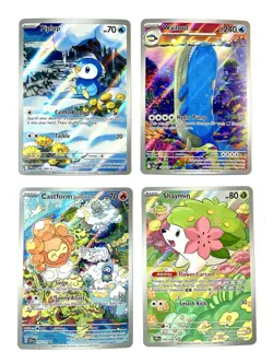 Pokemon TCG Full Art Illustration Rare Lot of 4 Cards Pack Fresh Mint Condition - Image 1