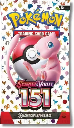 Pokemon TCG 151 Booster Pack - SV: Scarlet & Violet 151 (MEW) (10 Cards/Pack) - Image 1