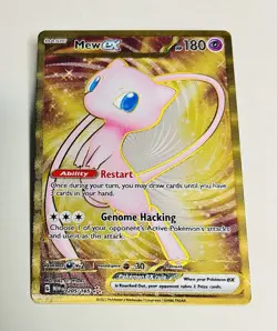 Pokemon TCG Mew EX Metal Gold NM 205/165 Scarlet & Violet 151 Promo Card 🔥 - Image 1