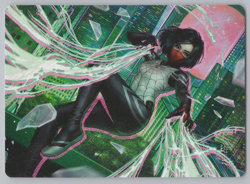MTG - Spider-Man - Silk, Web Weaver Art Card #29 -r428 - Image 1