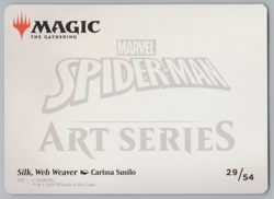 MTG - Spider-Man - Silk, Web Weaver Art Card #29 -r428 - Image 2