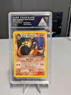 Graded 2000 Dark Charizard Pokemon Card #4 - PG 6.5 - Team Rocket - Holo Rare 🔥 - Image 1