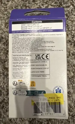 One Piece Card Game, Special Don!! Set Vol.1 Luffy SDS 01, Sealed!! - Image 2