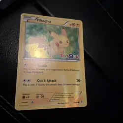Pikachu 26/83 Toys R Us Promo Holo Stamped Pokemon Card heavy Play - Image 1
