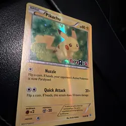 Pikachu 26/83 Toys R Us Promo Holo Stamped Pokemon Card heavy Play - Image 2