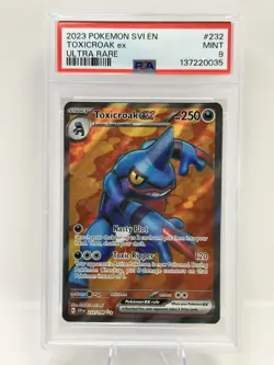 Pokemon TCG Toxicroak EX Scarlet & Violet Base Set Holo Ultra Rare Card 232/198 - Image 3