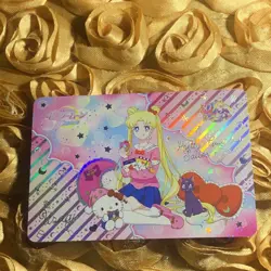 Sailor Moon Hello Kitty 30 Year GODDESS STORY Anime Holo Waifu Girl Card - Image 1