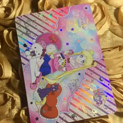 Sailor Moon Hello Kitty 30 Year GODDESS STORY Anime Holo Waifu Girl Card - Image 3